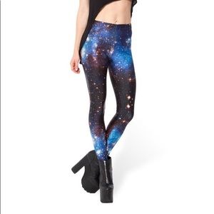 BlackMilk Blue Galaxy Leggings